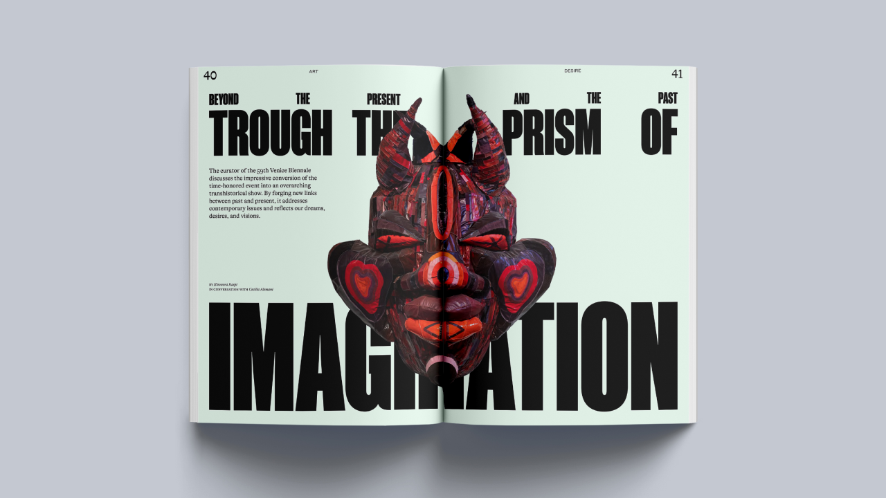 Photo of a spread from Maize magazine
